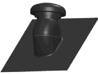Danfoss Dachkappe. schwarz - Air Flex DRH-160-B. Dachkappe inkl. Deckel. schwarz von Danfoss
