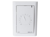 Devireg 233 Thermostat, 1-polig mit Raumfühler, Temperatureinstellung von (0) 1 bis 6 (5°C bis 35°C) FUGA-Design von Danfoss