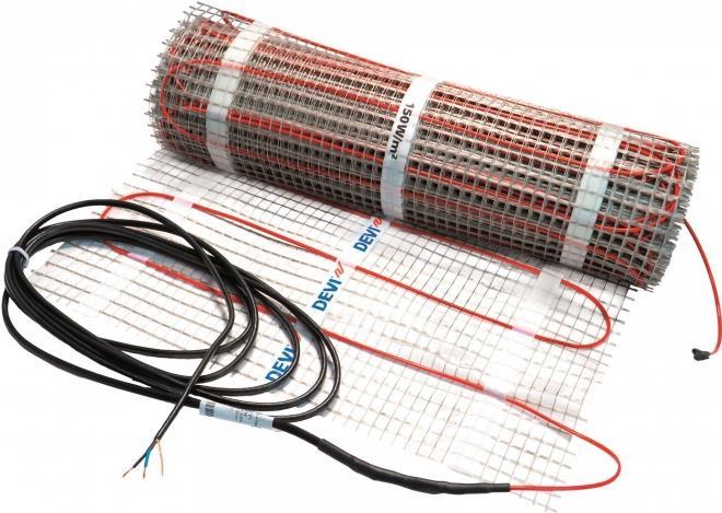 Dünnbettheizmatte mat 150W/qm 5.0qm 0.5x10.0m selbstkl (140F0452) von Danfoss