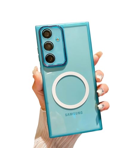 Danglyld Kompatibel mit Galaxy A54 5G, magnetische, klare Hülle, kompatibel mit Magsafe, transparent, dünn, TPU-Stoßdämpfer, stoßfest, Kameralinse, Schutzhülle, Handyhülle für Samsung Galaxy A54 5G, Danglyld Kompatibel mit Galaxy A54 5G, magnetische, klare Hülle, kompatibel mit Magsafe, transparent, dünn, TPU-Stoßdämpfer, stoßfest, Kameralinse, Schutzhülle, Handyhülle für Samsung Galaxy A54 5G, von Danglyld