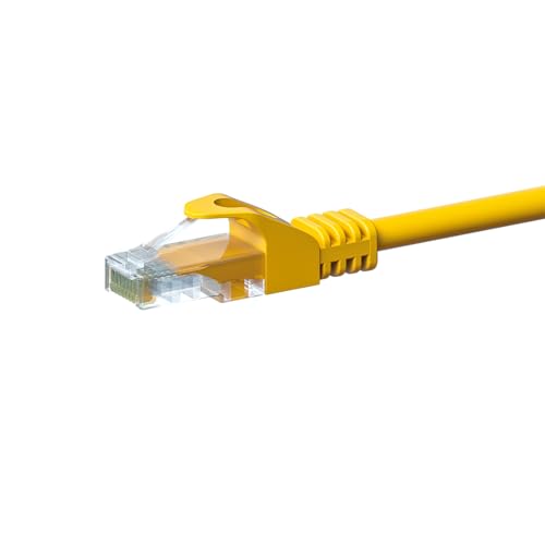 CAT 5e Netzwerkkabel U/UTP - 1,50 Meter - Gelb - CCA, POE, Ethernet, LAN, Patchkabel, Datenkabel, RJ45 - für Serverschränke, Switches, Router, Modems! CAT 5e Netzwerkkabel U/UTP - 1,50 Meter - Gelb - CCA, POE, Ethernet, LAN, Patchkabel, Datenkabel, RJ45 - für Serverschränke, Switches, Router, Modems! von Danicom