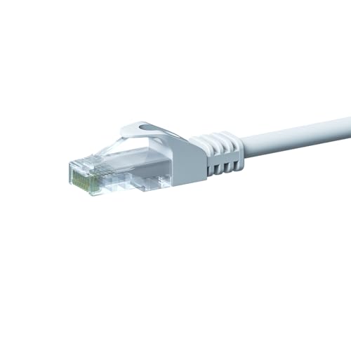 CAT 5e Netzwerkkabel U/UTP - 5 Meter - Weiß - CCA, POE, Ethernet, LAN, Patchkabel, Datenkabel, RJ45 - für Serverschränke, Switches, Router, Modems! CAT 5e Netzwerkkabel U/UTP - 5 Meter - Weiß - CCA, POE, Ethernet, LAN, Patchkabel, Datenkabel, RJ45 - für Serverschränke, Switches, Router, Modems! von Danicom