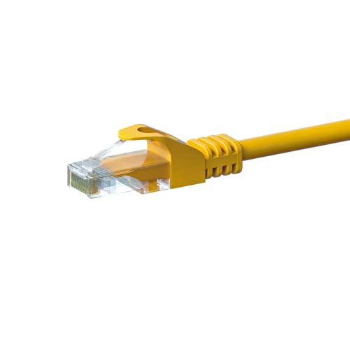 CAT5e Netzwerkkabel - U/UTP - 1.50 meter - Gelb - 100% Kupfer, POE, Ethernet, LAN, Patchkabel, Datenkabel, RJ45 - für Serverschränke, Switches, Router, Modems! CAT5e Netzwerkkabel - U/UTP - 1.50 meter - Gelb - 100% Kupfer, POE, Ethernet, LAN, Patchkabel, Datenkabel, RJ45 - für Serverschränke, Switches, Router, Modems! von Danicom