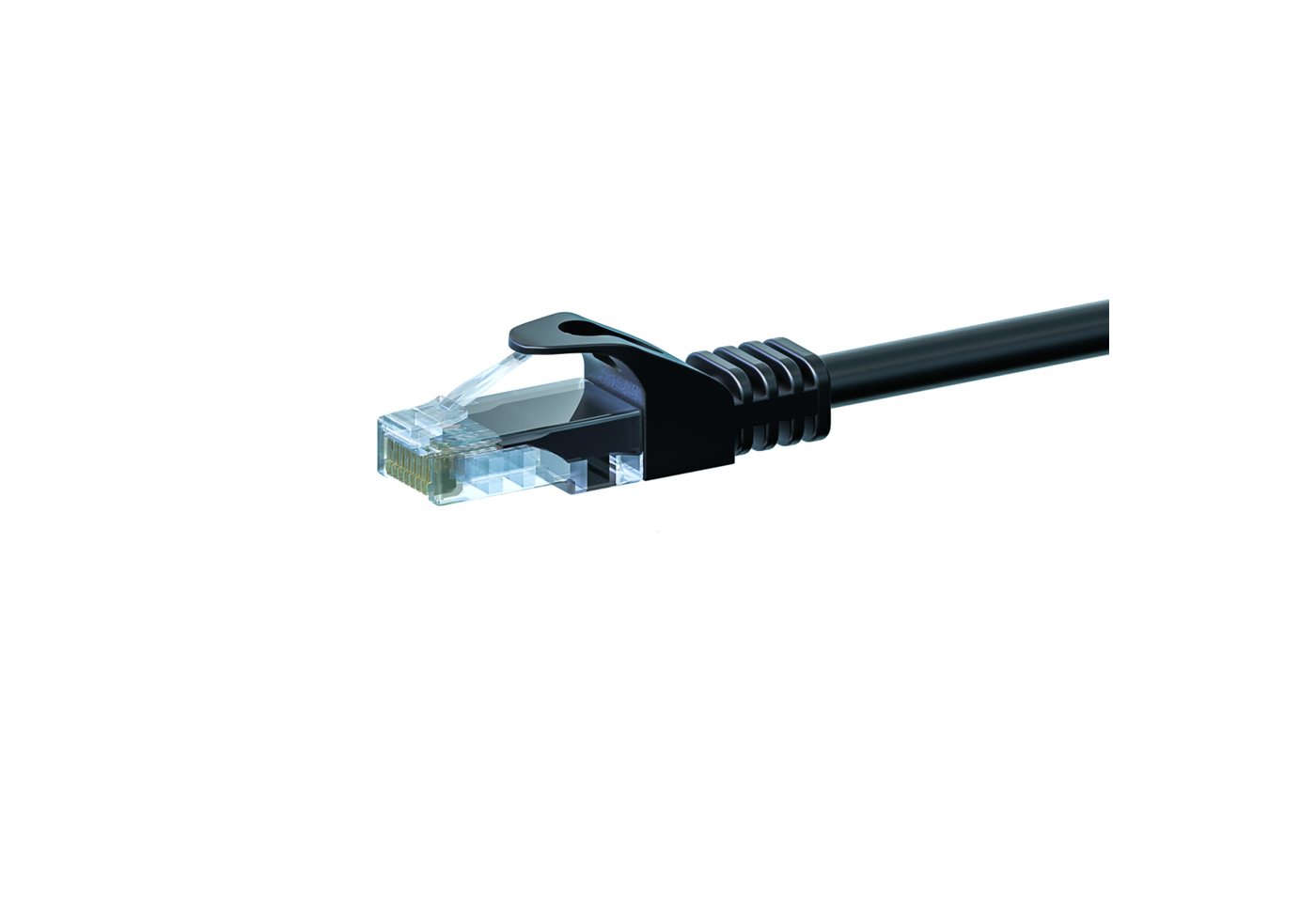 Danicom CAT 5e Netzwerkkabel U/UTP – 0.25 Meter - Schwarz - CCA Netzwerkkabel, (2.5 cm) von Danicom