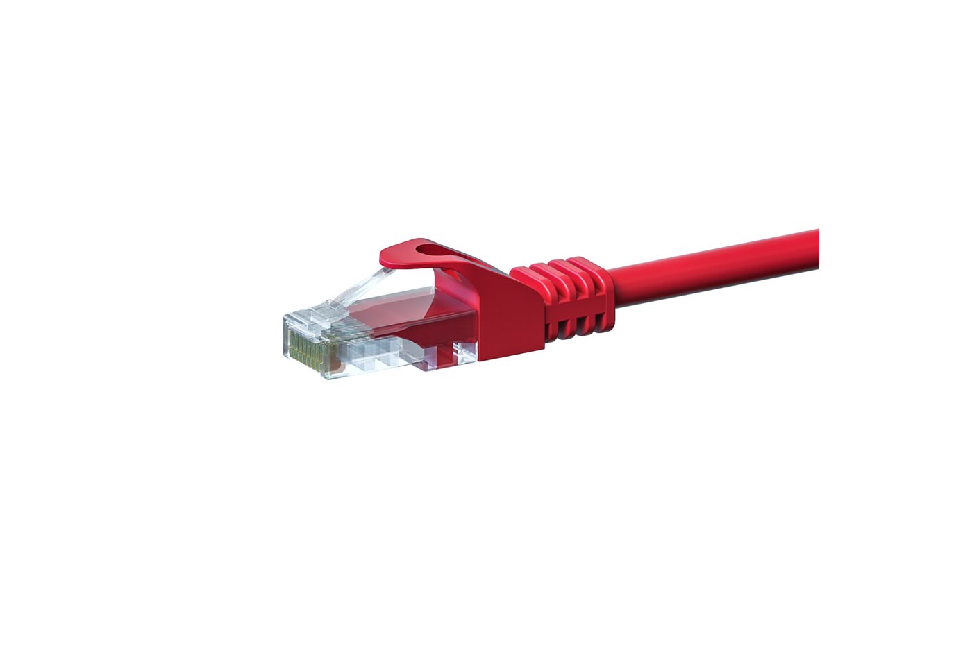 Danicom CAT 5e Netzwerkkabel U/UTP – 0.50 Meter - Rot - CCA Netzwerkkabel, (50 cm) von Danicom