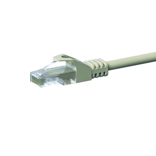 Danicom CAT 5e Netzwerkkabel U/UTP - 7,50 Meter - Grau - CCA, POE, Ethernet, LAN, Patchkabel, Datenkabel, RJ45, für Serverschränke, Switches, Router, Modems! von Danicom