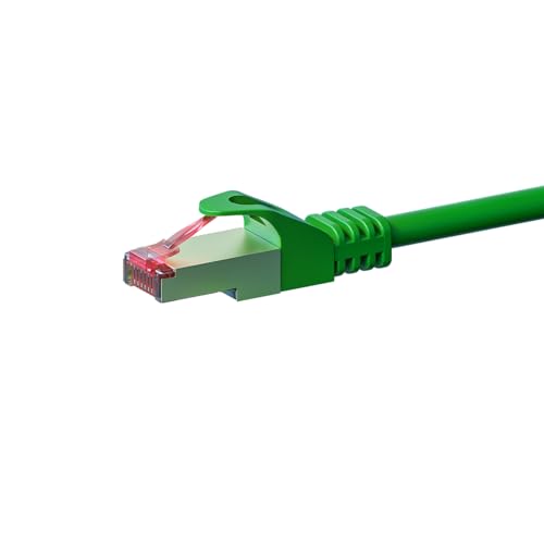 Danicom CAT 6 Netzwerkkabel LSOH - S/FTP - 0,25 Meter - Grün, POE, Ethernet, LAN, Patchkabel, Datenkabel, RJ45, für Serverschränke, Switches, Router, Modems! von Danicom