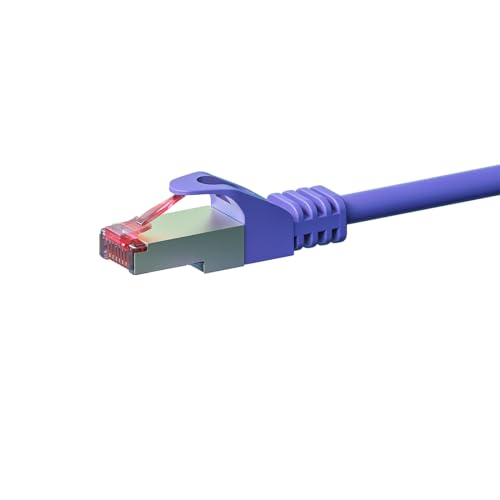 Danicom CAT 6 Netzwerkkabel LSOH - S/FTP - 2 Meter - Violett, POE, Ethernet, LAN, Patchkabel, Datenkabel, RJ45, für Serverschränke, Switches, Router, Modems! von Danicom