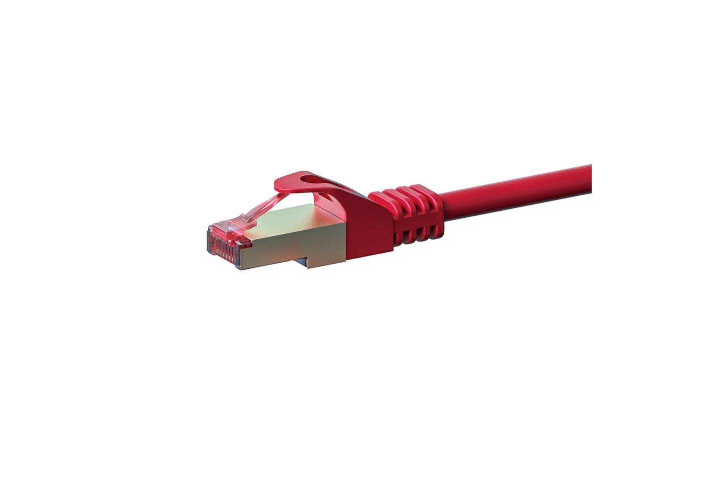 Danicom CAT 6 Netzwerkkabel LSOH - S/FTP - 3 Meter - Rot Netzwerkkabel, (30 cm) von Danicom