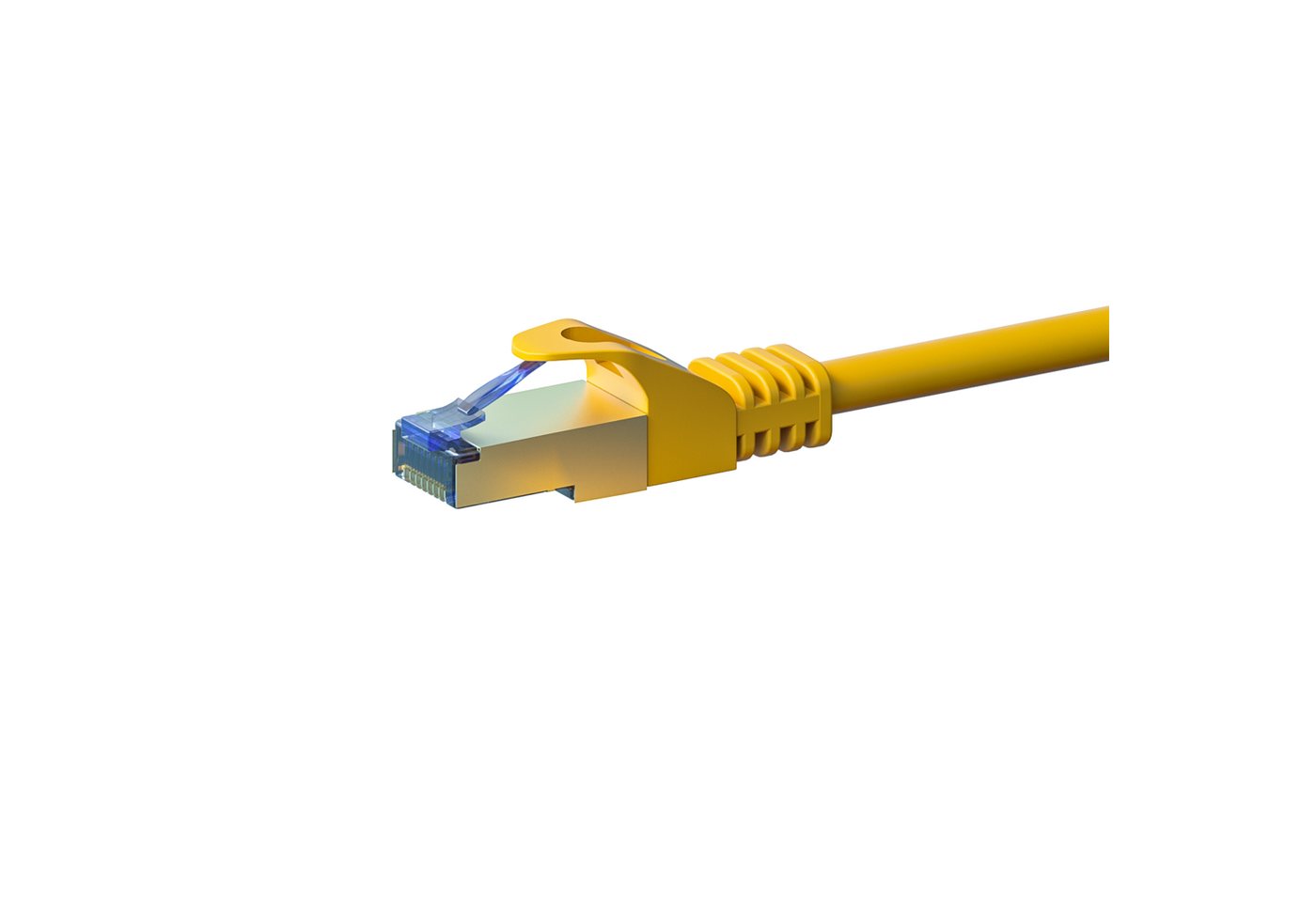 Danicom CAT 6a Netzwerkkabel LSOH - S/FTP - 0,25 Meter - Gelb Netzwerkkabel, (25 cm) von Danicom