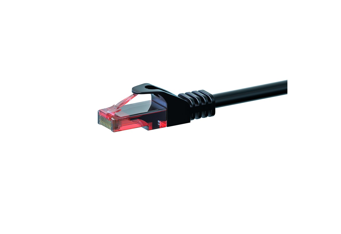 Danicom CAT6 Netzwerkkabel, U/UTP, 0,25 Meter, Schwarz, 100% Kupfer Netzwerkkabel, (2.5 cm) von Danicom
