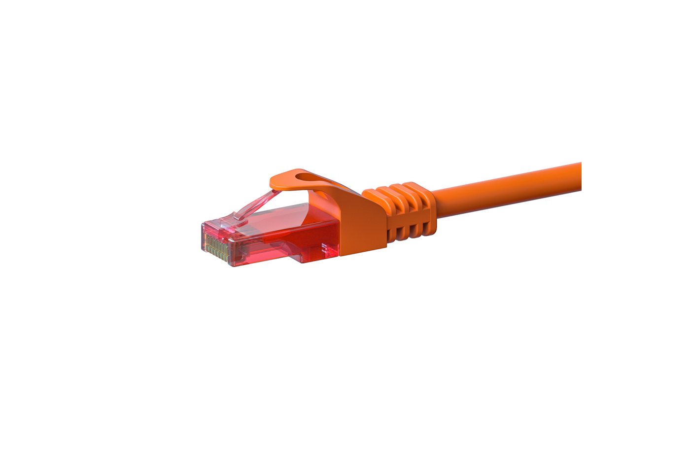 Danicom CAT6 Netzwerkkabel 100% Kupfer - U/UTP - 2 Meter - Orange Netzwerkkabel, (200 cm) von Danicom