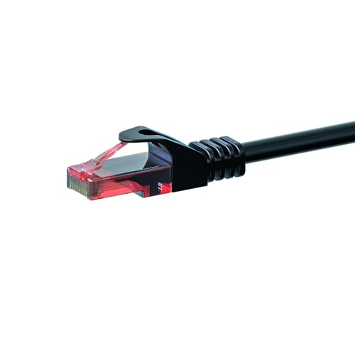 CAT6 Netzwerkkabel - U/UTP - 5 meter - Schwarz - 100% Kupfer, POE, Ethernet, LAN, Patchkabel, Datenkabel, RJ45 - für Serverschränke, Switches, Router, Modems! von Danicom