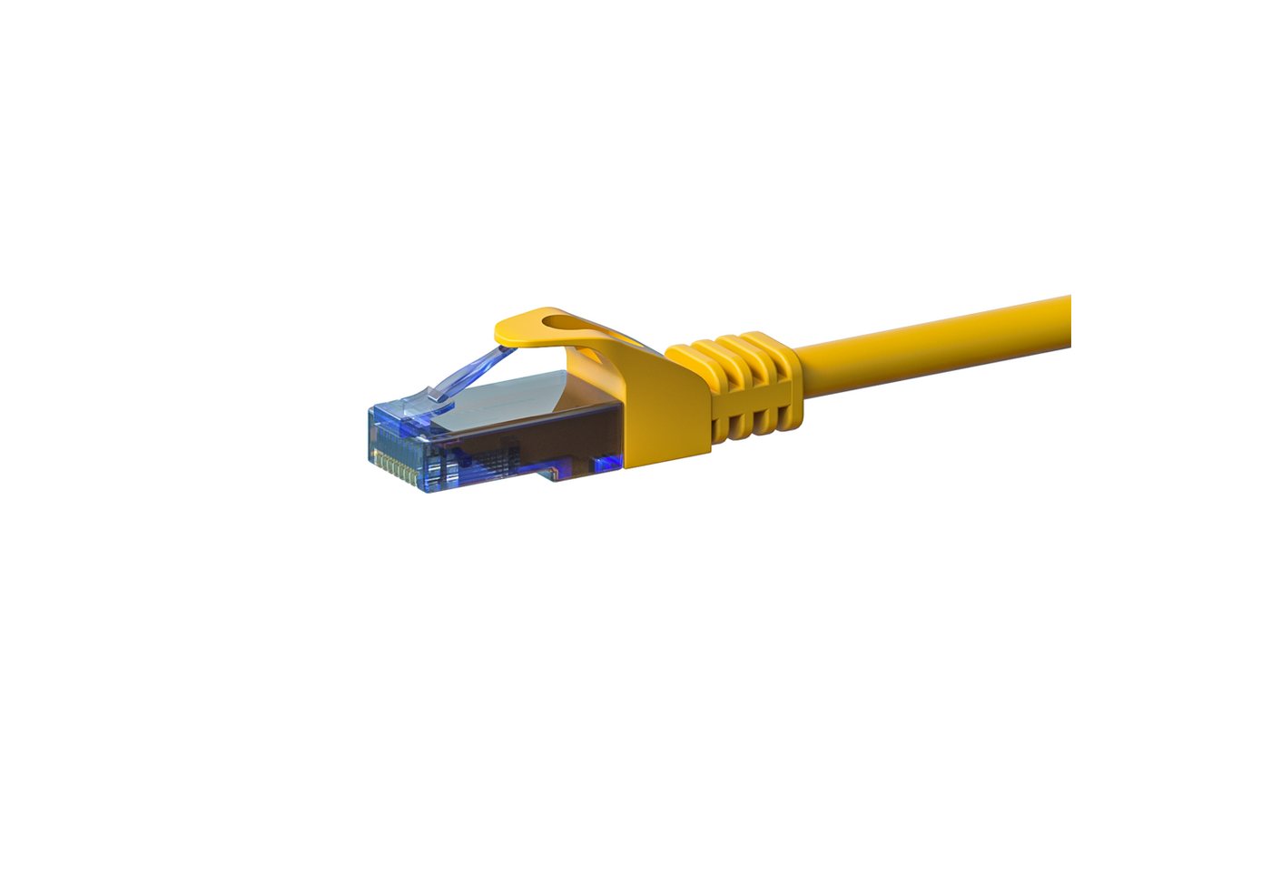 Danicom CAT6a Netzwerkkabel 100% Kupfer - U/UTP - 0,50 Meter - Gelb Netzwerkkabel, (50 cm) von Danicom