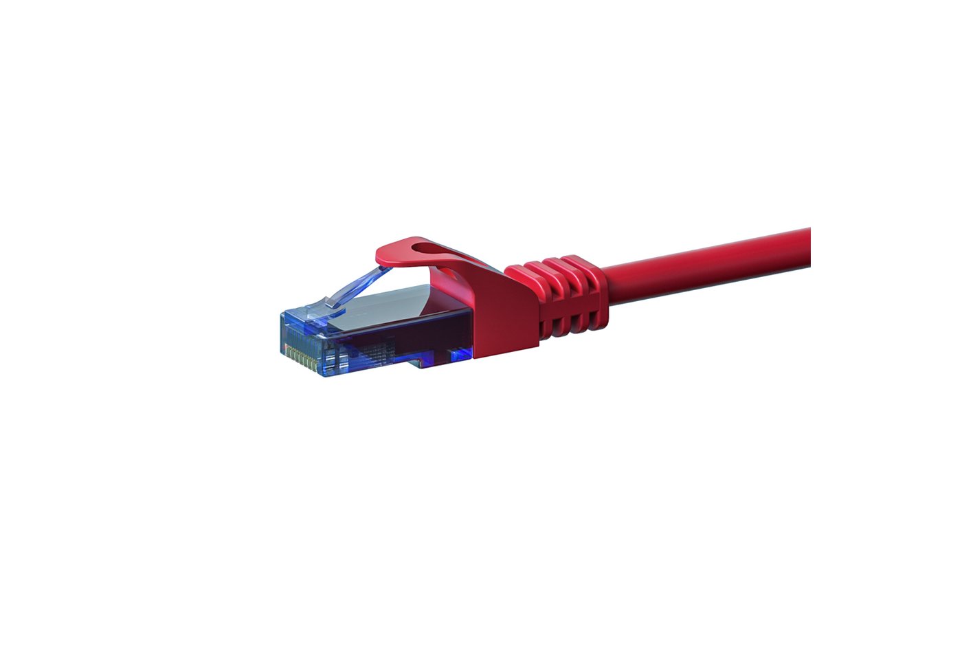 Danicom CAT6a Netzwerkkabel 100% Kupfer - U/UTP - 0,50 Meter - Rot Netzwerkkabel, (50 cm) von Danicom