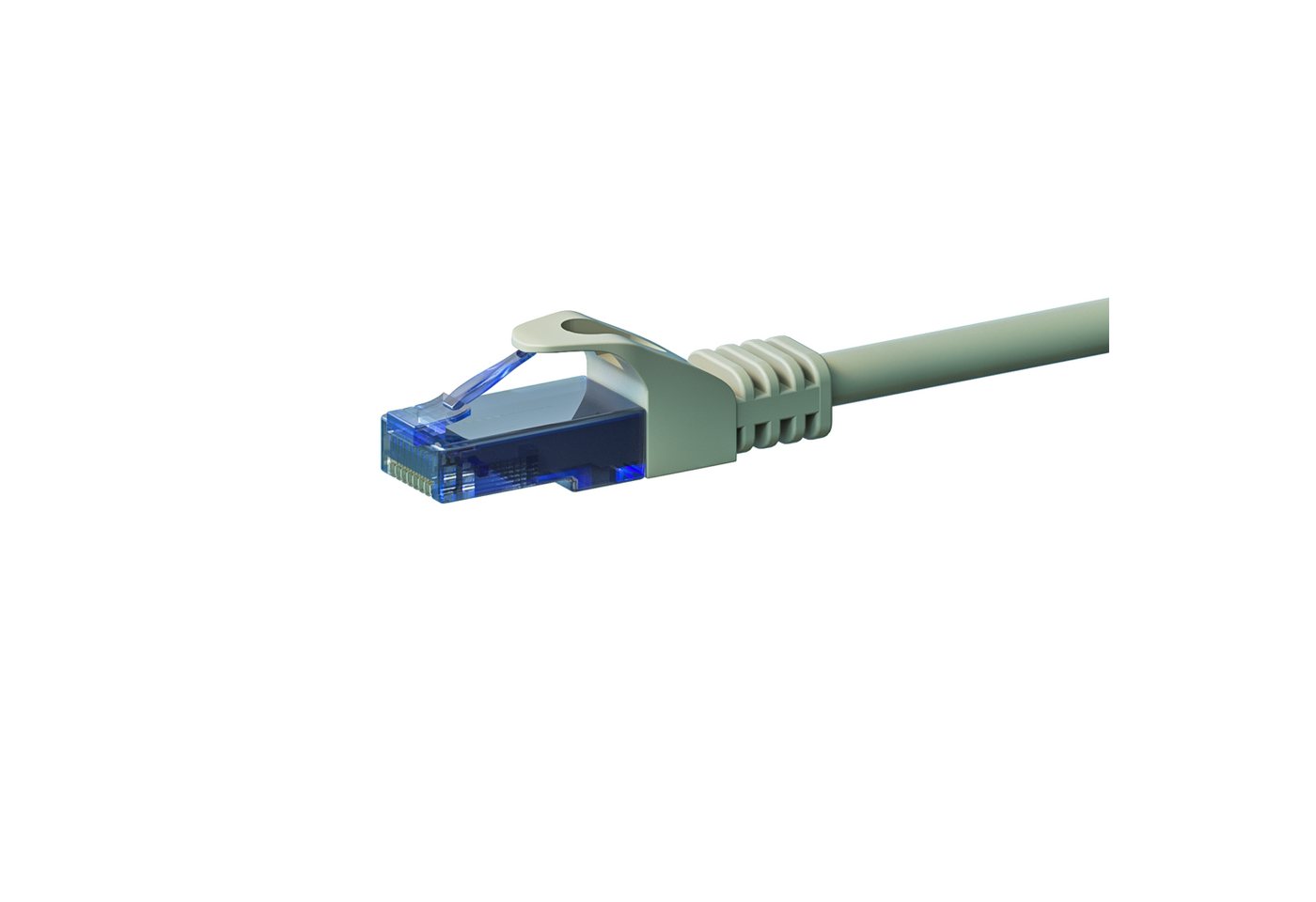 Danicom CAT6a Netzwerkkabel 100% Kupfer - U/UTP - 1 Meter - Grau Netzwerkkabel, (100 cm) von Danicom