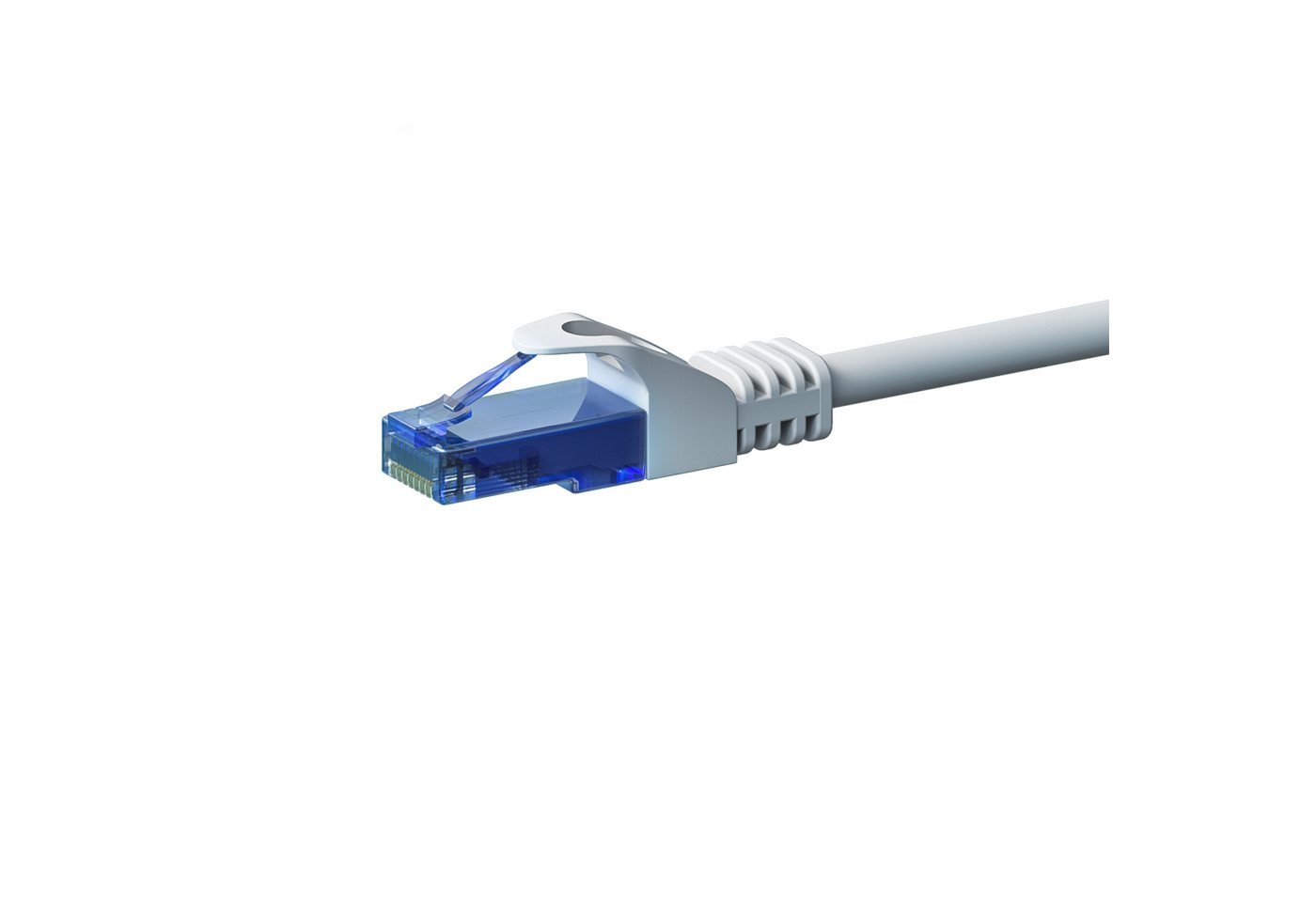 Danicom CAT6a Netzwerkkabel 100% Kupfer - U/UTP - 1 Meter - Weiß Netzwerkkabel, (10 cm) von Danicom
