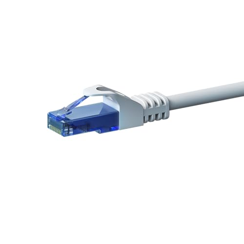 Danicom CAT6a Netzwerkkabel 100% Kupfer - U/UTP - 10 Meter - Weiß, POE, Ethernet, LAN, Patchkabel, Datenkabel, RJ45, für Serverschränke, Switches, Router, Modems! von Danicom