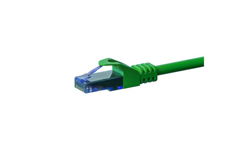 Danicom CAT6a Netzwerkkabel 100% Kupfer - U/UTP - 7,50 meter - Grün Netzwerkkabel, (75 cm) von Danicom