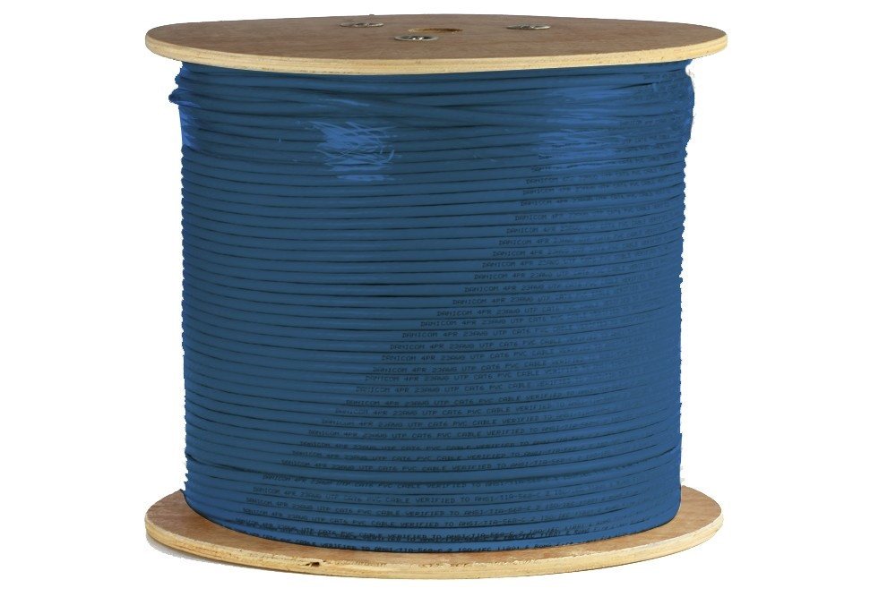 Danicom DANICOM CAT6 UTP 500m Starrleiter - PVC (Eca) Netzwerkkabel, (50000 cm) von Danicom