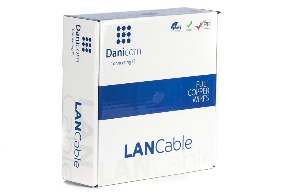 Danicom DANICOM CAT7 S/FTP 50m Starrleiter - LSZH (Eca) Netzwerkkabel, (500 cm) von Danicom