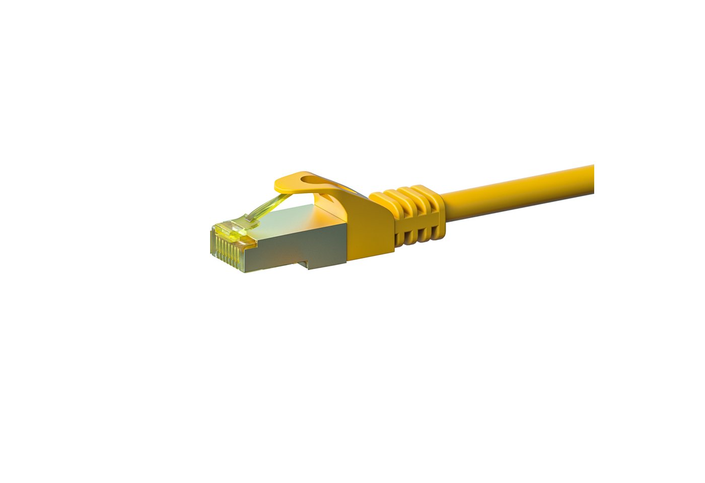 Danicom RJ45 Netzwerkkabel S/FTP (PiMF), mit CAT 7 Rohkabel, Gelb, 30m Netzwerkkabel, (3000 cm) von Danicom