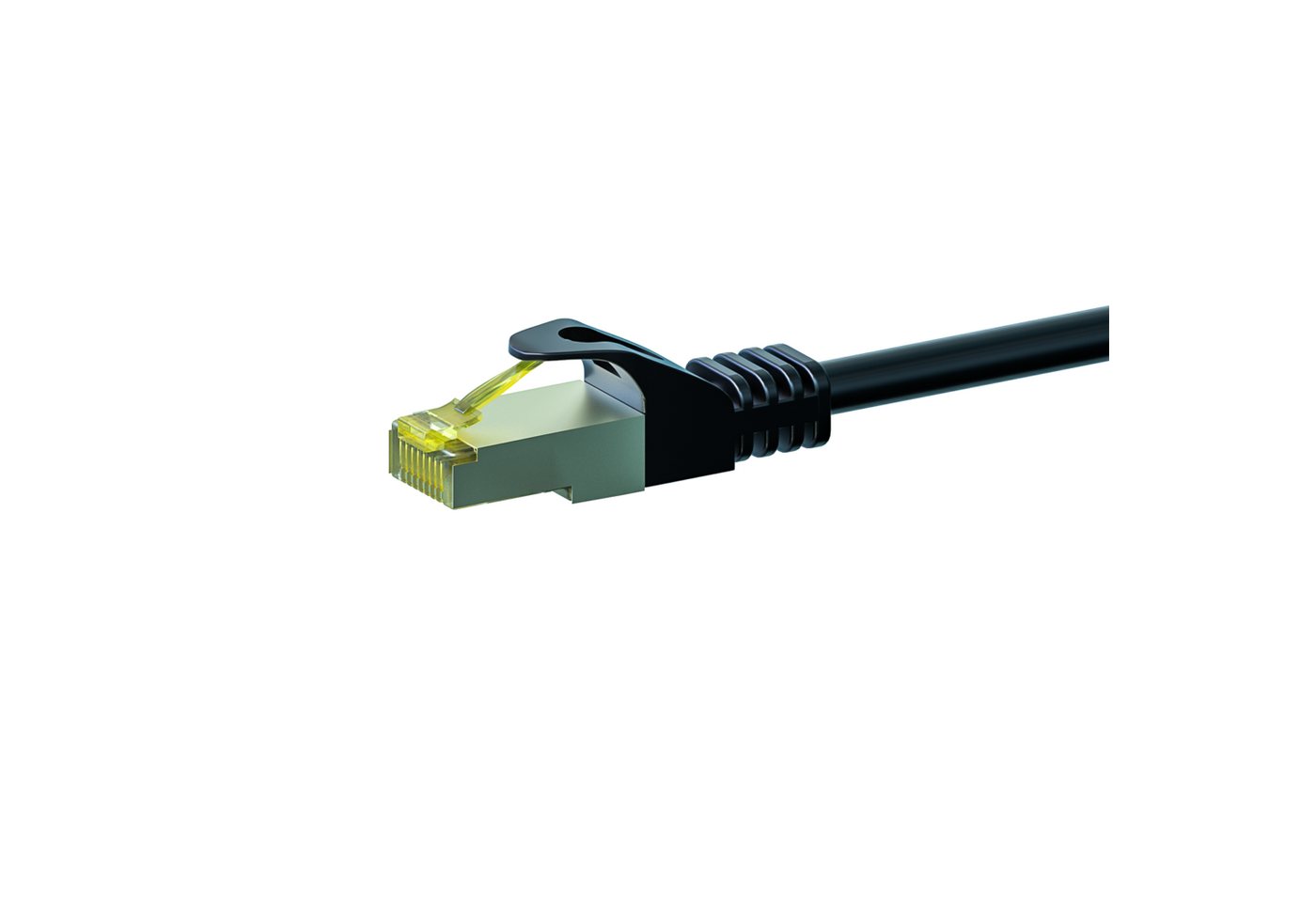 Danicom RJ45 Netzwerkkabel S/FTP (PiMF), mit CAT 7 Rohkabel, Schwarz, 3m Netzwerkkabel, (300 cm) von Danicom