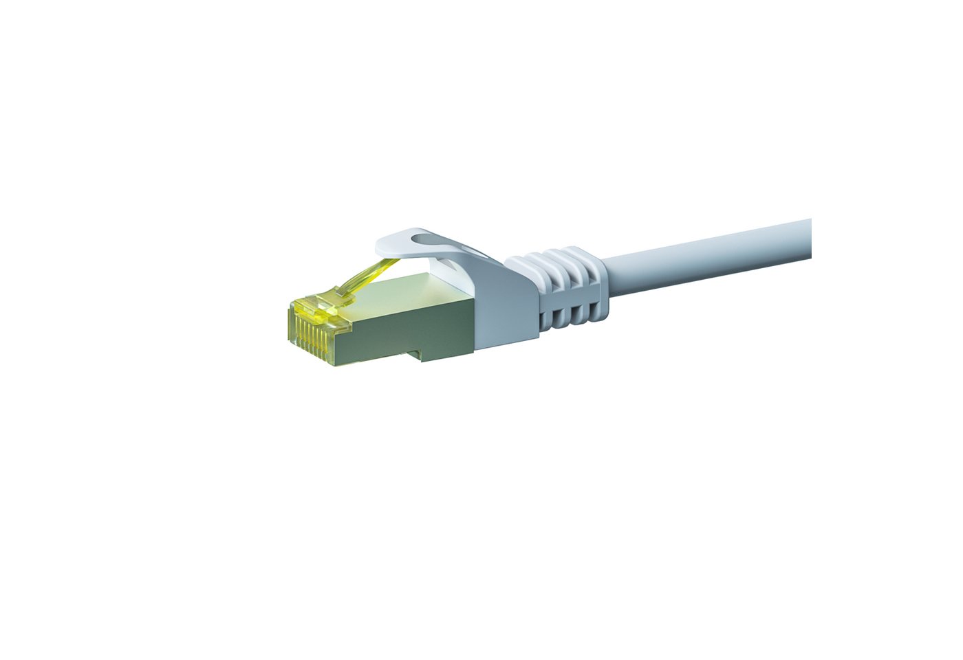 Danicom RJ45 Netzwerkkabel S/FTP (PiMF), mit CAT 7 Rohkabel, Weiß, 20m Netzwerkkabel, (2000 cm) von Danicom