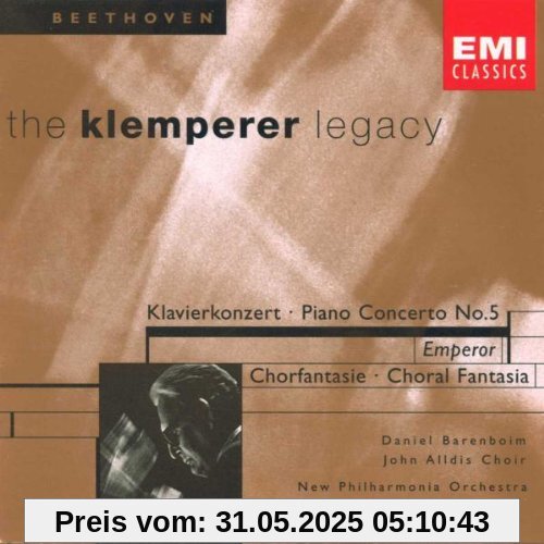 The Klemperer Legacy (Beethoven: Klavierkonzert Nr. 5 / Chorfantasie) von Daniel Barenboim