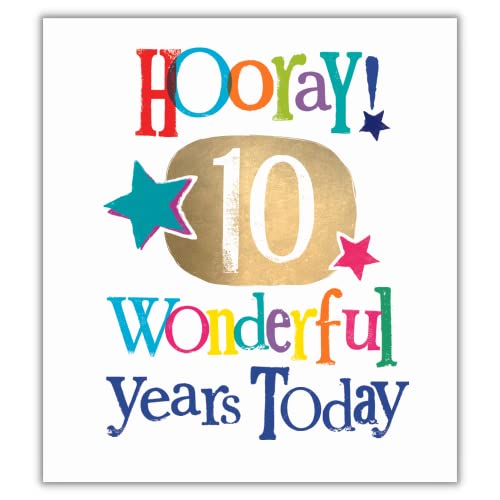 Brightside Geburtstagskarte zum 10. Geburtstag, zum 10. Geburtstag, zum 10. Geburtstag, zum 10. Geburtstag von Danilo Cards