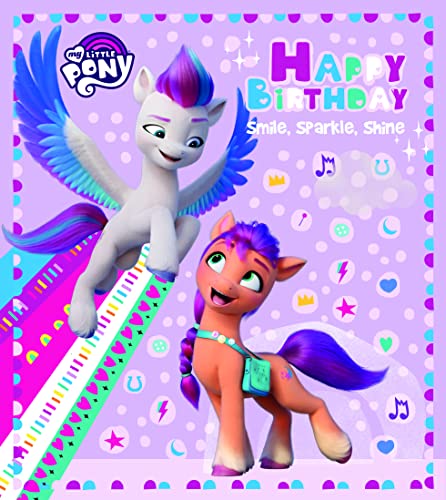 Danilo Cards Geburtstagskarte für Sie, My Little Pony, Geburtstagskarte My Little Pony, Geburtstagskarte für Sie, mehrfarbig, 17,8 x 15,2 cm von Danilo Cards