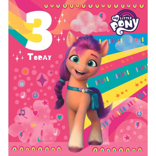 Danilo Cards Geburtstagskarte zum 3. Geburtstag, My Little Pony, 3. Geburtstag, Karte zum 3. Geburtstag von Danilo Cards