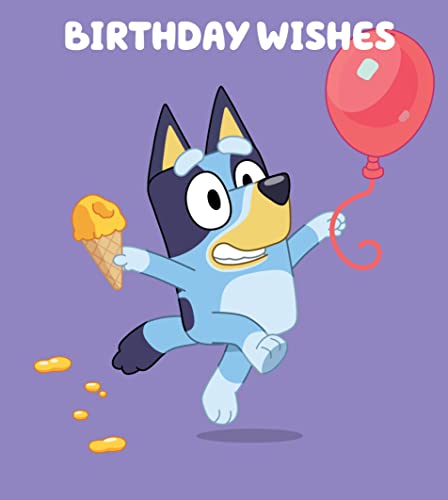Bluey Geburtstagskarte, offizielle Bluey Grußkarte, Happy Birthday Bluey Karte von Danilo Promotions LTD