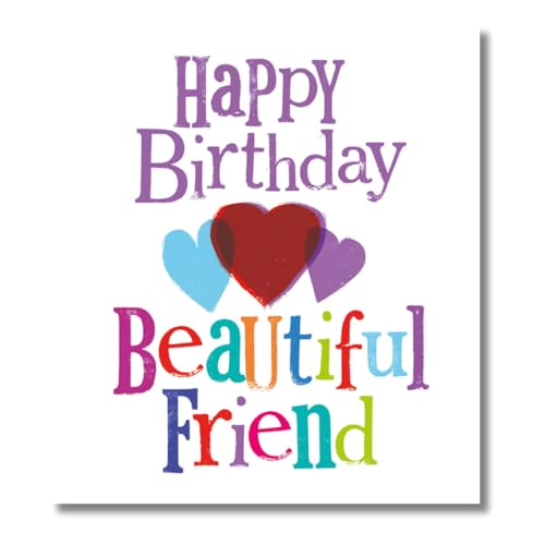 Danilo Promotions LTD Brightside Geburtstagskarte, Happy Birthday Beautiful Friend Karte, 180 x 160 mm, mehrfarbig von Danilo Promotions LTD