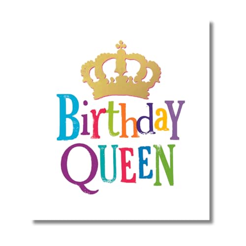 Danilo Promotions LTD Brightside Geburtstagskarte für Königin, Aufschrift To you the Birthday Queen für einen Freund, 180 x 160 mm, mehrfarbig von Danilo Promotions LTD