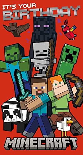 Danilo Promotions LTD Minecraft Geburtstagskarte, Geburtstagskarte für Kind, Kind Happy Birthday Karte Minecraft, Minecraft Karte, Freundin Karte Danilo Promotions LTD Minecraft Geburtstagskarte, Geburtstagskarte für Kind, Kind Happy Birthday Karte Minecraft, Minecraft Karte, Freundin Karte von Danilo Promotions LTD