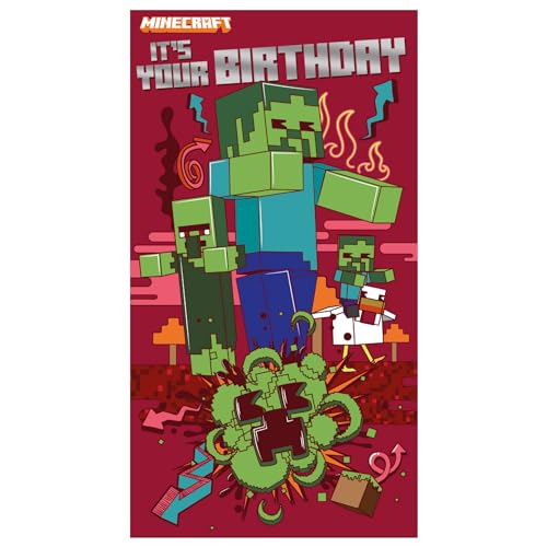 Danilo Promotions LTD Minecraft Geburtstagskarte für einen Jungen, offene Karte, 229 x 127 mm Danilo Promotions LTD Minecraft Geburtstagskarte für einen Jungen, offene Karte, 229 x 127 mm von Danilo Promotions LTD