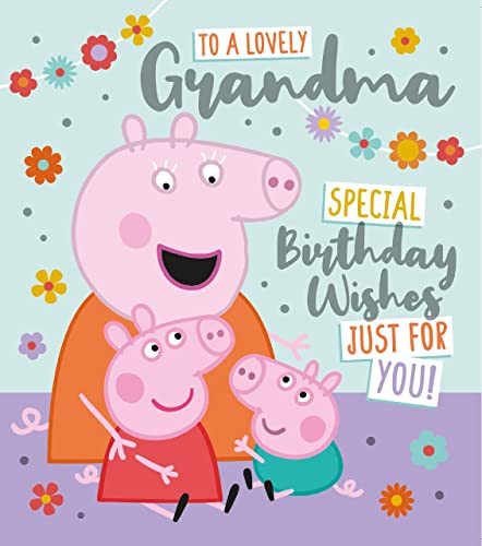 Danilo Promotions LTD Oma Geburtstagskarte Geburtstagskarte für Oma, Peppa Wutz Geburtstagskarte für Oma, Geburtstagskarte für sie Peppa Wutz von Danilo Promotions LTD