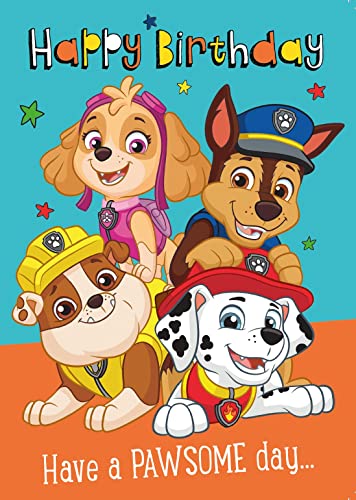 Danilo Promotions LTD Paw Patrol Geburtstagskarte, Geburtstagskarte für alle, Geburtstagskarte Paw Patrol, offizielle Paw Patrol Karte von Danilo Promotions LTD