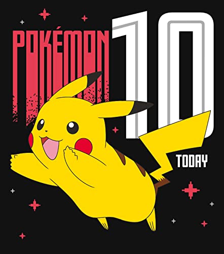Danilo Promotions LTD Pokemon Geburtstagskarte zum 10. Geburtstag, Kindergeburtstagskarte zum 10. Geburtstag, Pokemon-Karte für Kinder, offiziell lizenzierte Geburtstagskarte von Danilo Promotions LTD