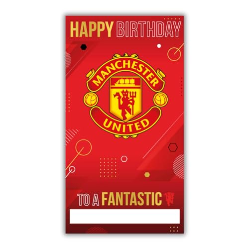 Danilo Promotions LTD Geburtstagskarte Manchester United Football Club mit Aufklebern zum Personalisieren mit Ihrer Beschriftung für Mutter, Vater, Enkel, Freund, offene Geburtstagskarte, Rot Danilo Promotions LTD Geburtstagskarte Manchester United Football Club mit Aufklebern zum Personalisieren mit Ihrer Beschriftung für Mutter, Vater, Enkel, Freund, offene Geburtstagskarte, Rot von Danilo Promotions LTD