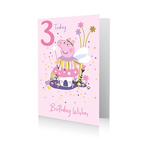 Danilo Promotions Ltd Offizielle Peppa Wutz Geburtstagskarte zum 3. Geburtstag von Danilo Promotions LTD
