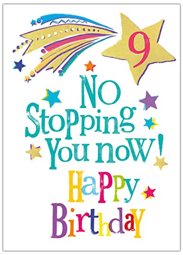 Geburtstagskarte zum 9. Geburtstag, 9. Geburtstag, Karte zum 9. Geburtstag von Danilo Promotions LTD