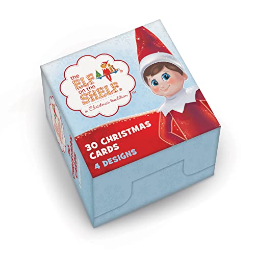 Danilo Promotions ESXB1 Weihnachtskarten, Motiv: Elfe im Regal, 30 Karten/4 Designs von Danilo Promotions Limited