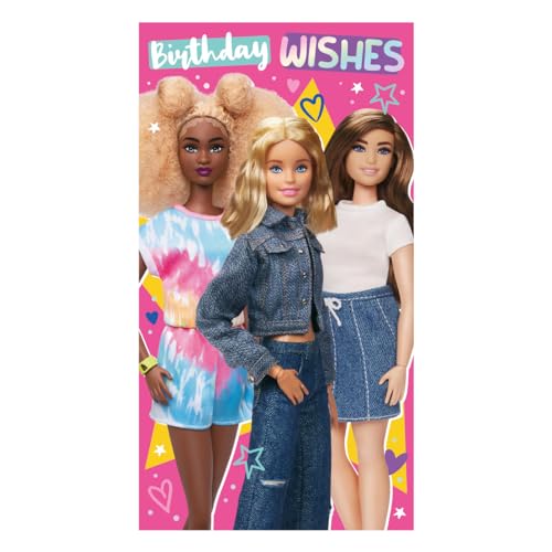 Danilo Promotions Limited Barbie Birthday Wishes Geburtstagskarte für Mädchen, offizielles Lizenzprodukt von Barbie von Danilo Promotions LTD