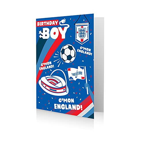 Danilo Promotions Limited England Fußball Geburtstagskarte für Jungen von Danilo Promotions Limited