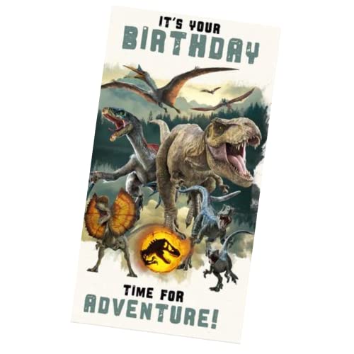 Danilo Promotions Limited Offizielle Jurassic World The Movie Geburtstagskarte, Geburtstagskarte für besondere Anlässe, recycelbare Geburtstagskarte, offiziell lizenzierte Geburtstagskarte von Danilo Promotions Limited