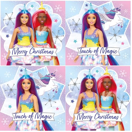 Danilo Promotions Limited Offizielles Barbie-Weihnachtskarten-Set, 12 Karten, 2 verschiedene Designs, BAXB3 von Danilo Promotions Limited
