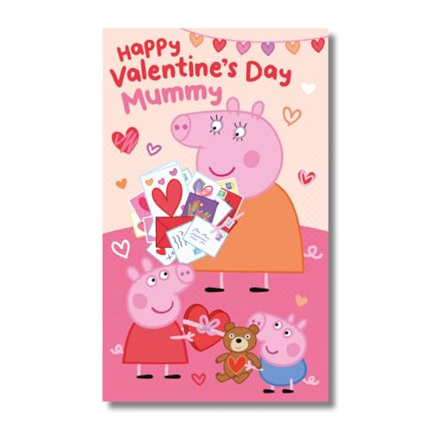 Danilo Promotions Limited Peppa Pig Valentinstagskarte, Happy Valentine's Day Mummy, Mummy Valentines Day Card von Danilo Promotions Limited