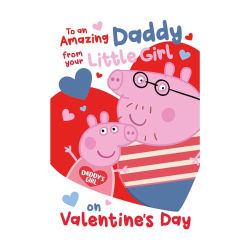 Danilo Promotions Limited Peppa Pig Valentinstagskarte To An Amazing Daddy from your Little Girl on Valentine's Day von Danilo Promotions Limited